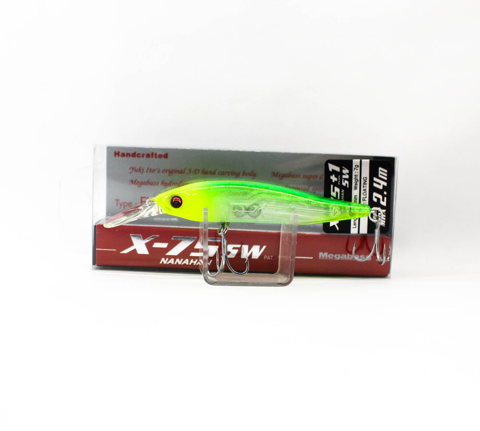 Megabass X-Nanahan +1 SW 75 mm 1/4 oz Floating Lure Chart Head (3654)