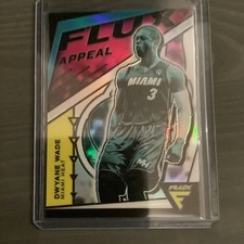 Dwayne Wade 2020-21 Flux Appeal Silver Prizm Parallel No. 22 HOF Heat
