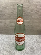 Dr Pepper ACL Soda Bottle 10 2 4 Logo 10oz Aqua Glass