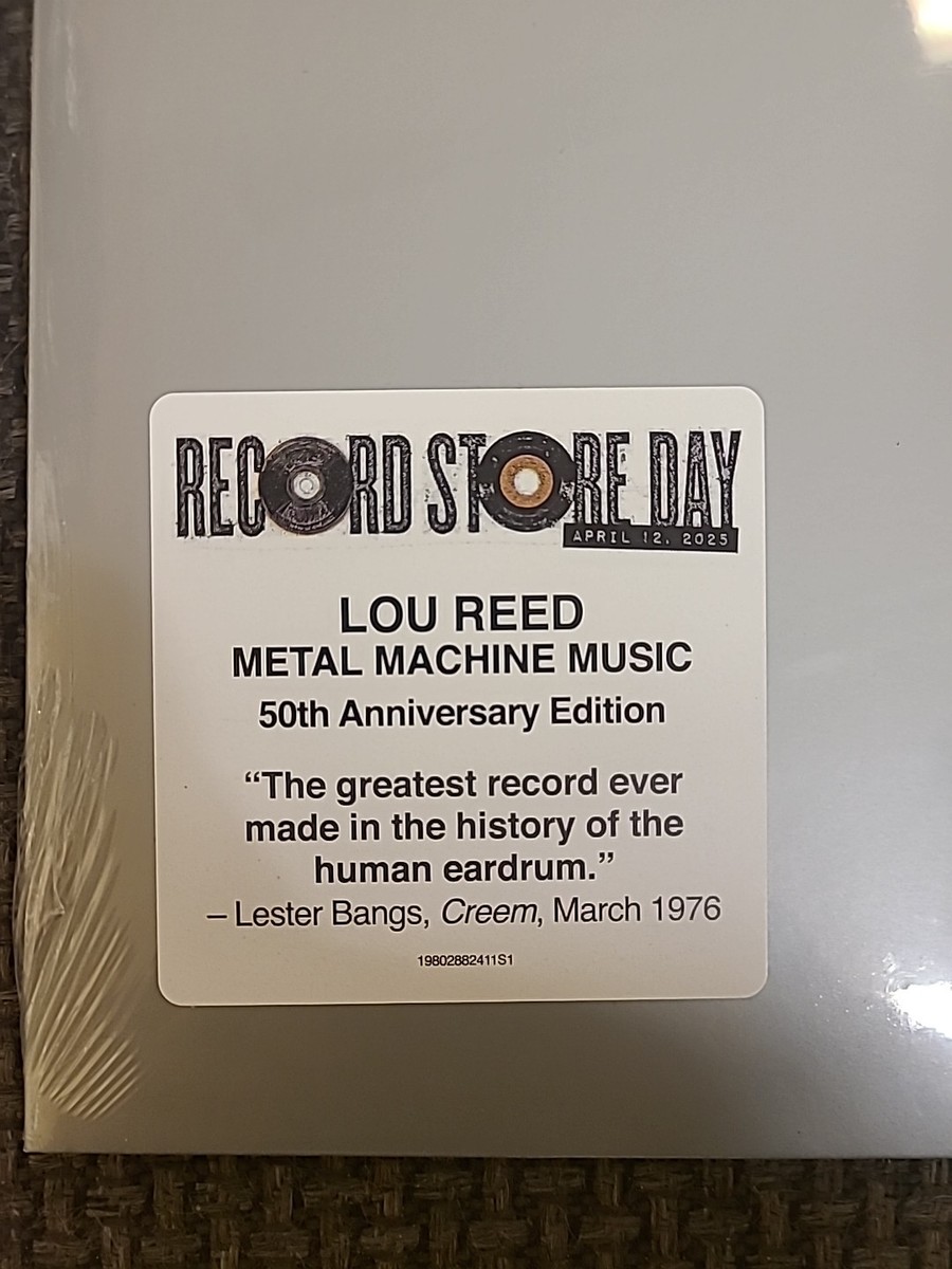 Lou Reed Metal Machine Music RSD 2025 METALLIC SILVER VINYL