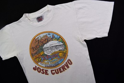 El Cuervo T-Shirt Vintage Tequila 1990 Promo Drink Big Logo Graphic Oneita USA M