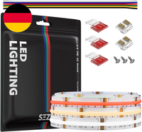 Sezo 3M Cob Led Streifen DC24V Rgb Cct, 2520Leds Cob Led Strip Flexible Dimmbar