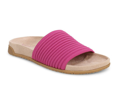 VIONIC Women Evie Knit Slide Sandal, Rose Violet (NEW WT)
