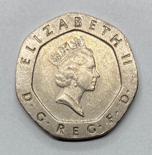 1987 Great Britain 20 Pence Coin - KM# 939 - Picture 2 of 4