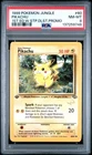 1999 POKEMON JUNGLE 1ST ED W STAMP DUELIST PROMO #60 PIKACHU PSA 8