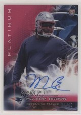 2015 Topps Platinum Rookies BCA Refractor 5/10 Malcom Brown #AR-MB Auto 0nr3