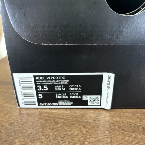 Nike Kobe 6 Proto Grinch Size 3.5 - Picture 14 of 14