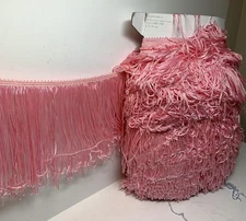 Sewing Trim Fringe 6” Stretch Cut Chainette Candy Pink Costume Craft Decor 2lb