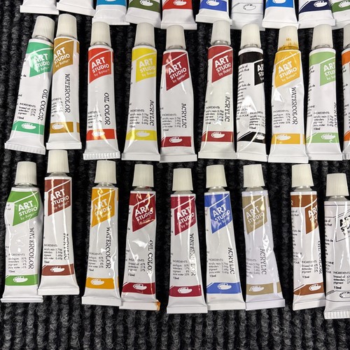 Lot of 70 Oil Acrylic Water Color Paint Tubes 12ml Some Used Art Studio - Picture 7 of 18