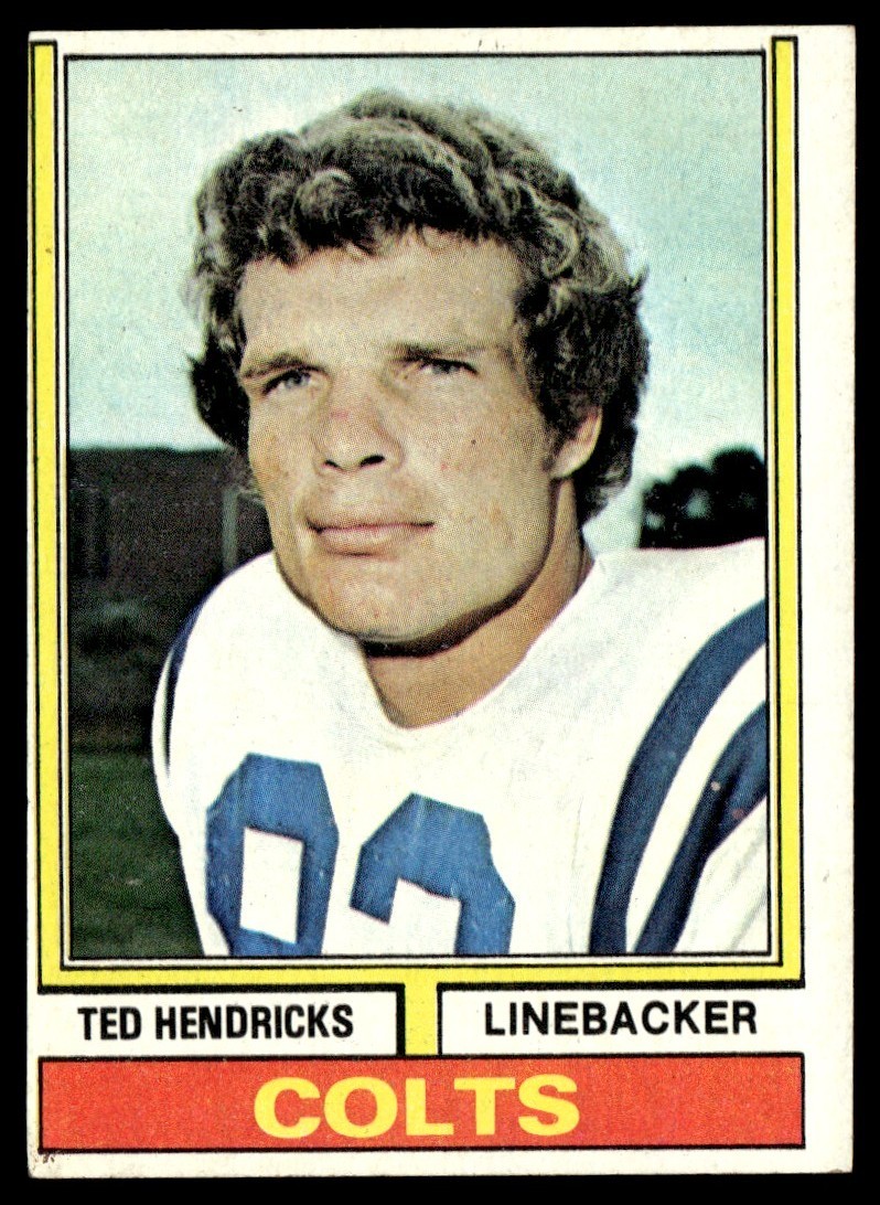 1974 Topps Card Football Ted Hendricks Baltimore Colts #385 EX+
