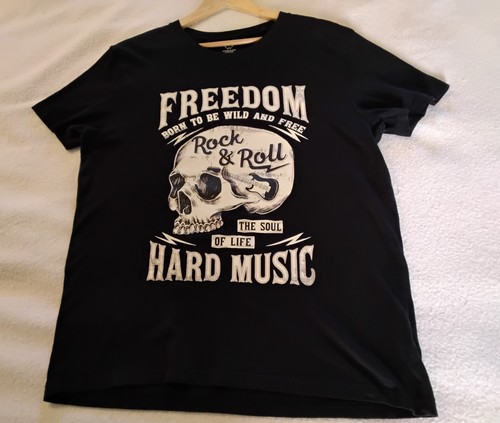 Womens T Shirt Size L 100% Cotton "Born To Be Wild & Free". Post Incl AUS - Picture 4 of 7