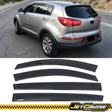 Fits 11-16 Kia Sportage Acrylic Tape On Window Visors Rain Sun Guard 4pcs Set Fits 11-16 Kia Sportage Acrylic Tape On Window Visors Rain Sun Guard 4pcs Set