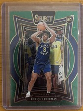 2024-25 Panini Select - Concourse Enrique Freeman #80 Green Stars Prizm (RC)