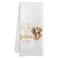 Funny Golden Retriever Gifts Kitchen Towels Lovers Dish Tea Not Dog Hair Hand