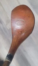 Antique Vintage J. Macgregor Long Blond Hickory Wood Shaft Golf Club Driver