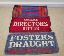 Vintage Huntsman Ales Beer Bar Towel RARE Great Condition
