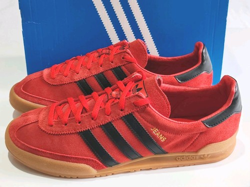 ADIDAS *JEANS* (GZ8328) *SUBBUTEO* ROT SCHWARZ GOLD HERREN SNEAKER UK 9 EU 43 1/3