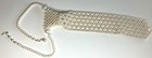 Vintage Signed Hong Kong Faux Pearls  Beads Necktie Necklace — photo 2