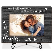Mother Picture Frame, The Love Between a Mother Daughter is Forever, Wooden...