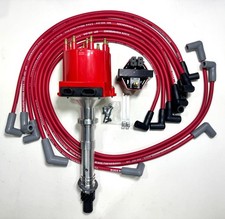 Chevy Corvette Tpi Distributor 5.7l 350 1985-1991 Red Usa 8.5mm Wires Coil