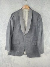 Brooks Brothers Tuxedo Jacket Mens 40S Gray Wool 1818 Milano Shawl Lapel VBC