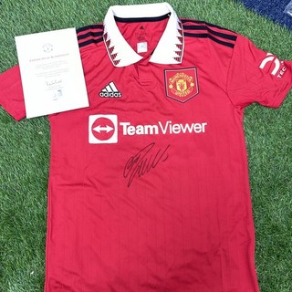 Cristiano Ronaldo Signed 2022/23 Manchester United Shirt with COA