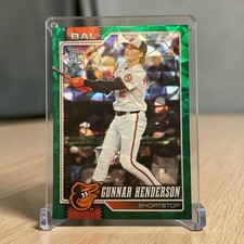 2026 Topps Series 1 Gunnar Henderson Green Diamante SSP #43/99 Orioles