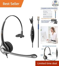 Cisco Phone Headset RJ9 Noise Cancelling Microphone Compatible with 6851