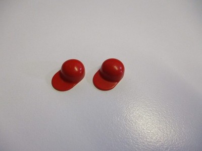 Lego Figuren 2x Mütze Kappe Capi 4485 Schirm gerade rot fh10