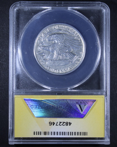 1921 Alabama Commemorative Half Dollar - 50c ANACS AU55 - Picture 2 of 4