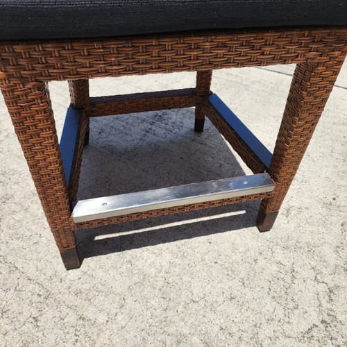 Ficks Reed MCM Wicker Counter Stools Set of 3 - Picture 6 of 16