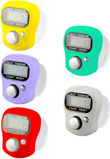 5 Pcs Electronic Finger Counter 5 Digit Number Digital Display Hand Tally