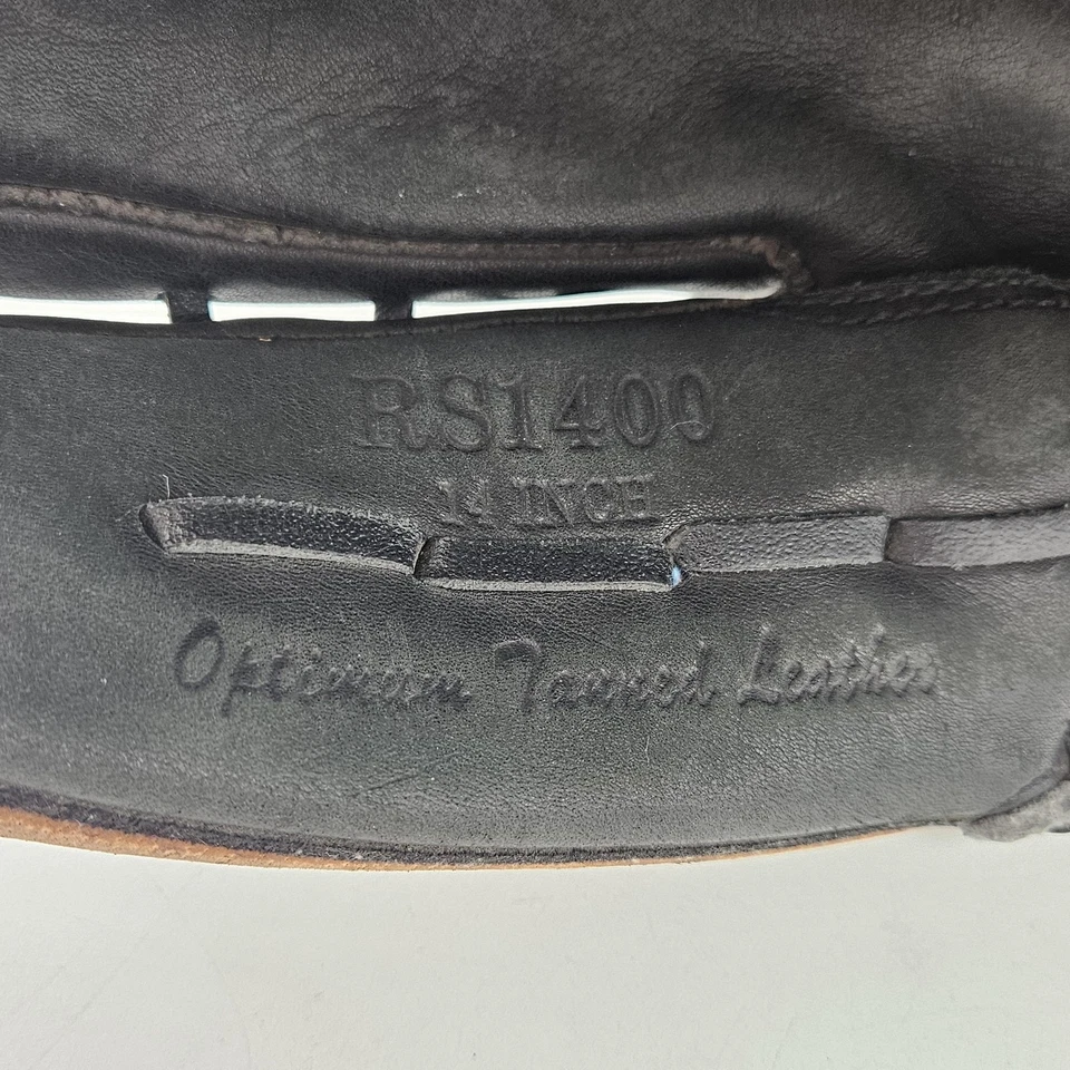 Luva de beisebol Rawlings Renegade RS1400 14 polegadas cesta web softbol adulto preta - Imagem 4 de 4