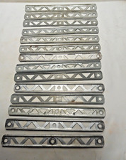 Gilbert Erector Part B: 5" Cadmium Plated Straight Girders: Lot of 14