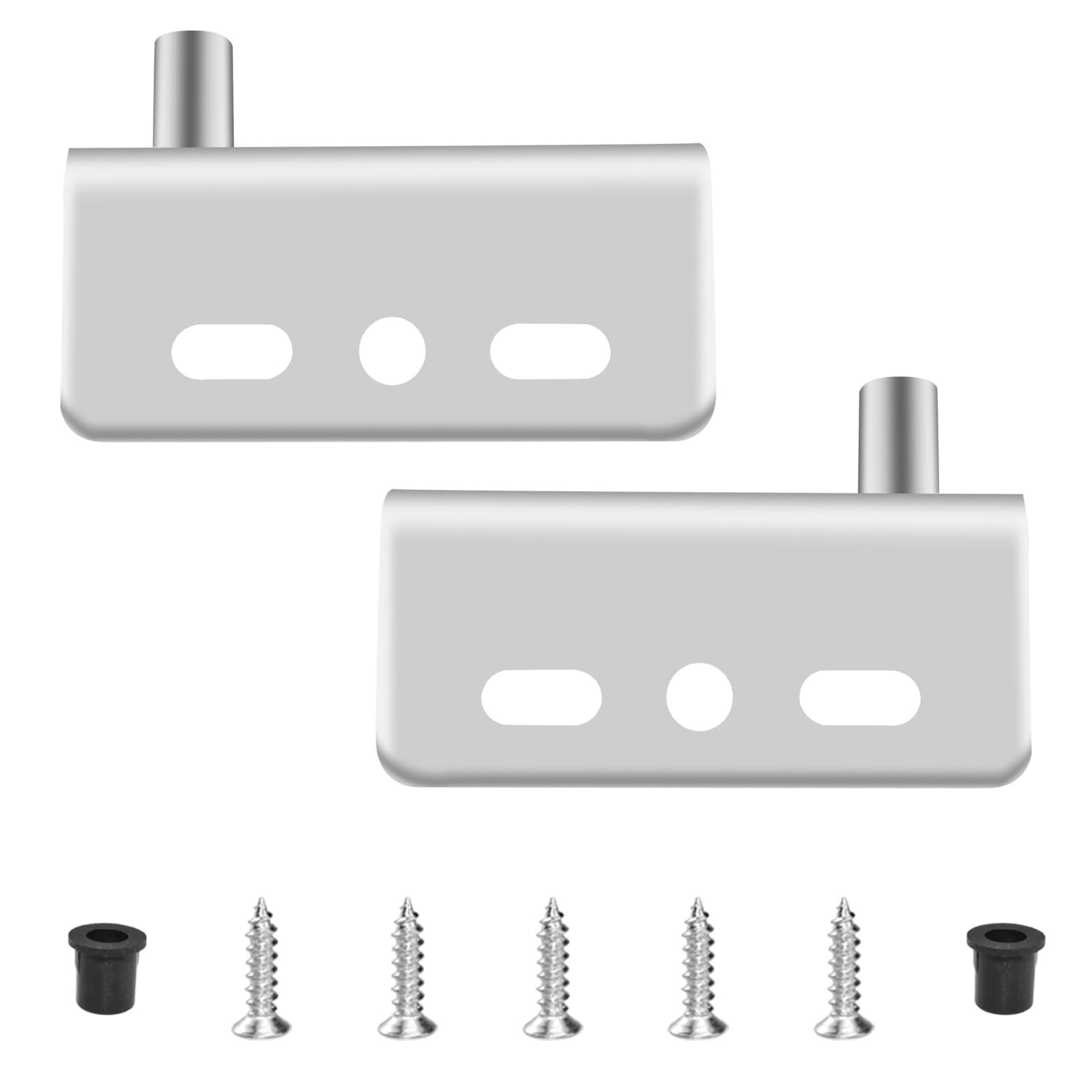 Door Pivot Hinges Heavy Duty Concealed Hinges with Bushing for Wood Doors, Dr...