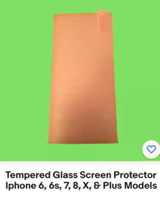 Tempered Glass Screen Protector Iphone 6, 6s, 7, 8, X, & Plus Models