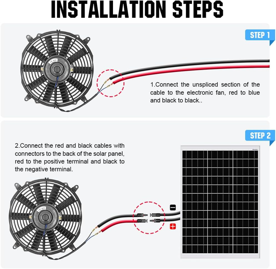 100 Watt Solar Powered Attic Fan System, Ventilator Gable Roof Vent