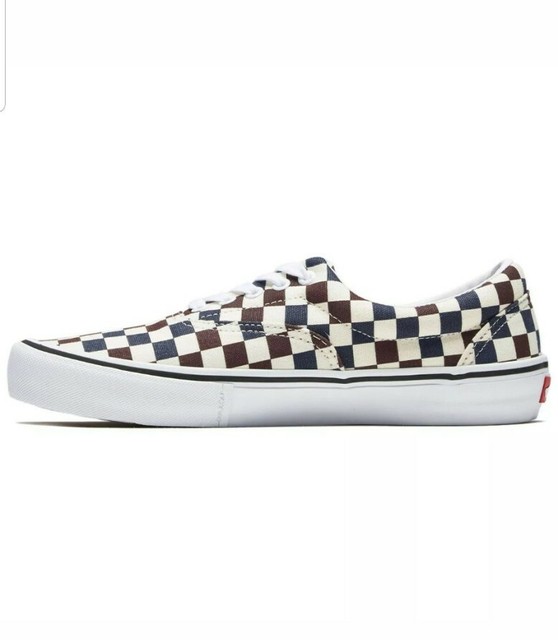 multi blue checkered vans