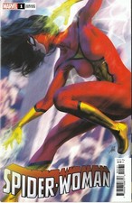 SPIDER-WOMAN #5 (LGY #100) (2020) ARTGERM RED COSTUME VARIANT ~ UNREAD NM