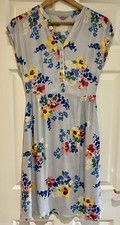 Cath Kidston Floral Painted Posy Summer Tea Vintage Style Dress Size 8