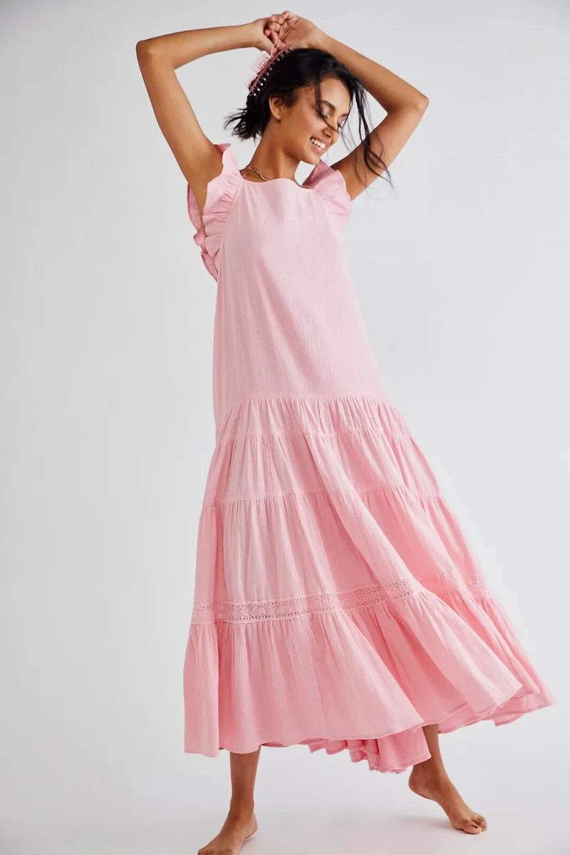 Rose maxi cheap dress