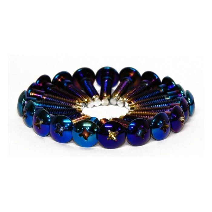 Blue Rocker Cover Bolts With Washers For Nissan Skyline SIlvia Evo - Image 2 of 2