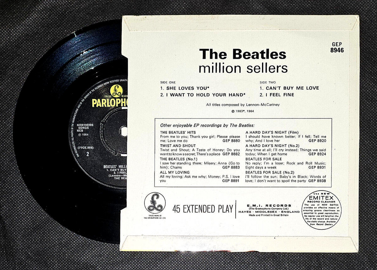 英7” Beatles Beatles Million Sellers GEP8946 APPLE /00080 MINT* THE BEATLES 'MILLION SELLERS' GEP-8946 PARLOPHONE 7