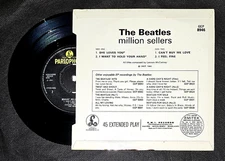 *MINT* THE BEATLES 'MILLION SELLERS' GEP-8946 PARLOPHONE 7" MONO EP & HARD COVER