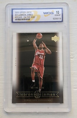 2003 LeBron James Upper Deck Rookie On The Rise #25 WCG 10 GEM-MT