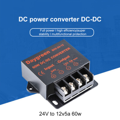 Step Down Reducer Module 24V to 12V 5A DC DC Buck Converter Regulator Radio 60W