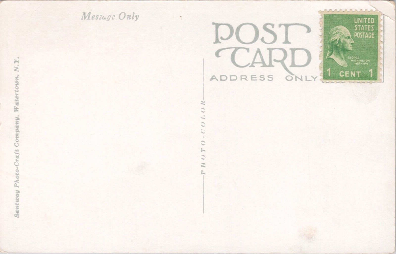 Postcard 1930s Cars Broome County Court House Dome Binghamton New York