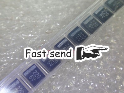 100pcs 3528 6.3V 220uF 227 B-type 10% SMD Tantalum Capacitors