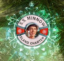 Gilligan's Island Snowflake Colored Light Blinks Holiday Christmas Tree Ornament