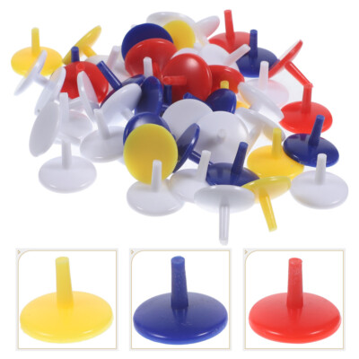 50 Pcs Small Flat Golf Ball Markers Balls Marking Accessories